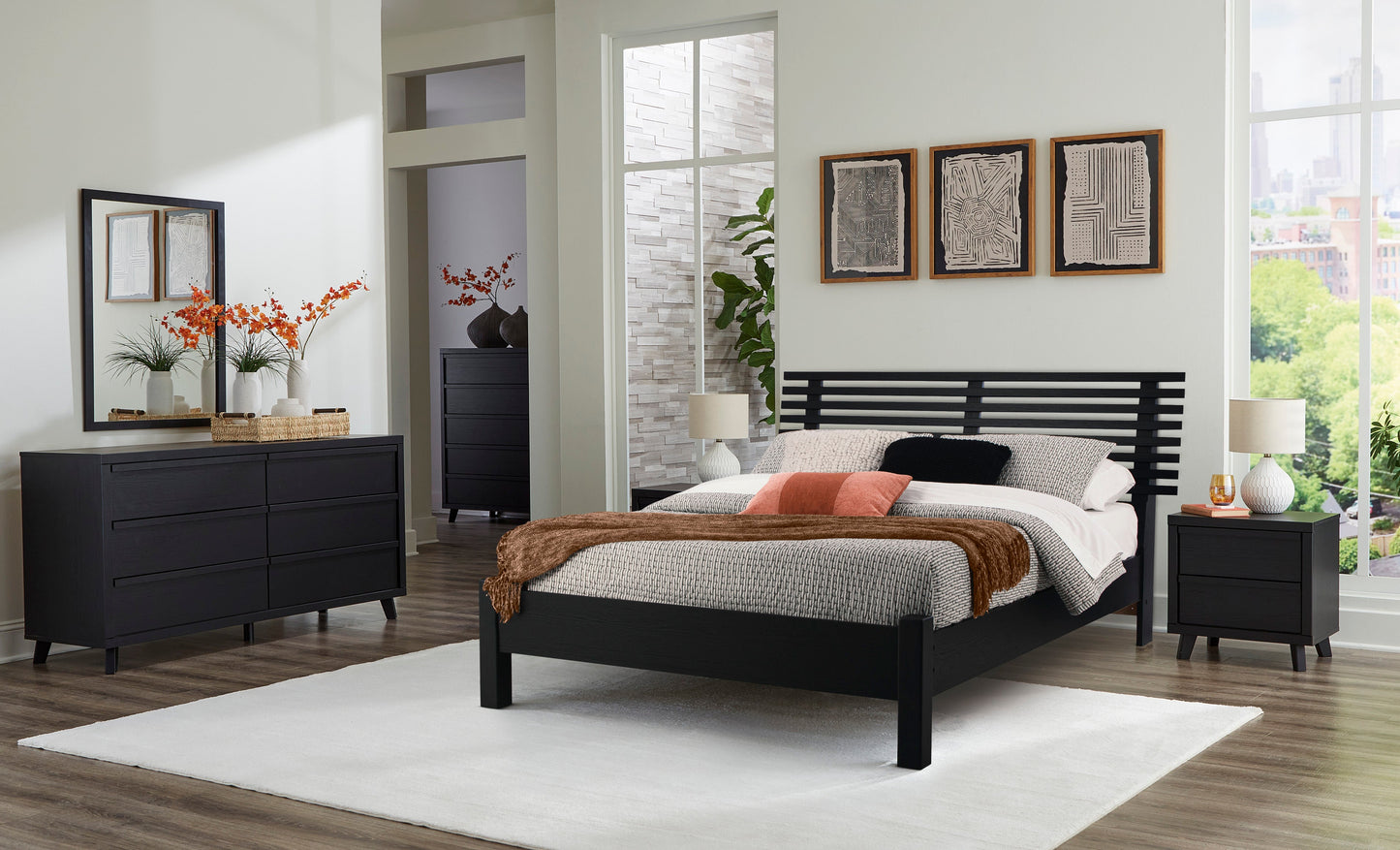 Ashley Homestore | Danziar King Slat Panel Bed