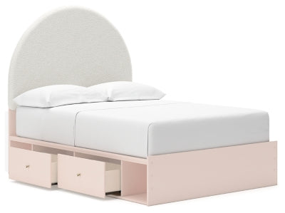 Ashley Homestore | Wistenpine Full Upholstered Panel Bed with Storage