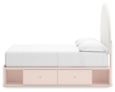 Ashley Homestore | Wistenpine Full Upholstered Panel Bed with Storage