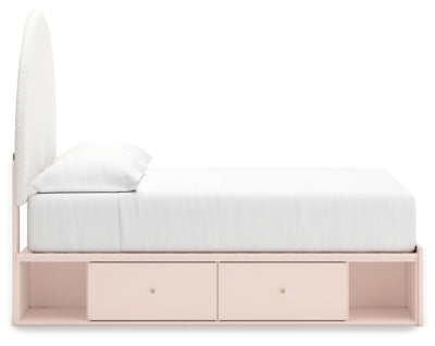 Ashley Homestore | Wistenpine Full Upholstered Panel Bed with Storage