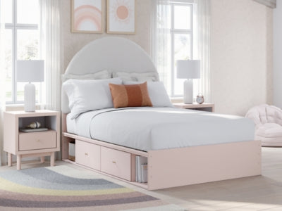 Ashley Homestore | Wistenpine Full Upholstered Panel Bed with Storage