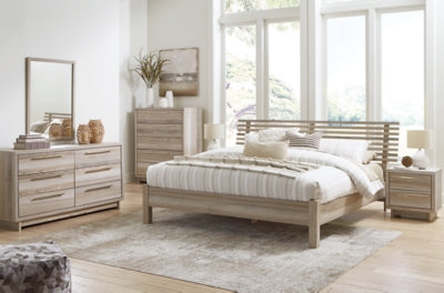 Ashley Homestore | Hasbrick - King Slat Panel Bed