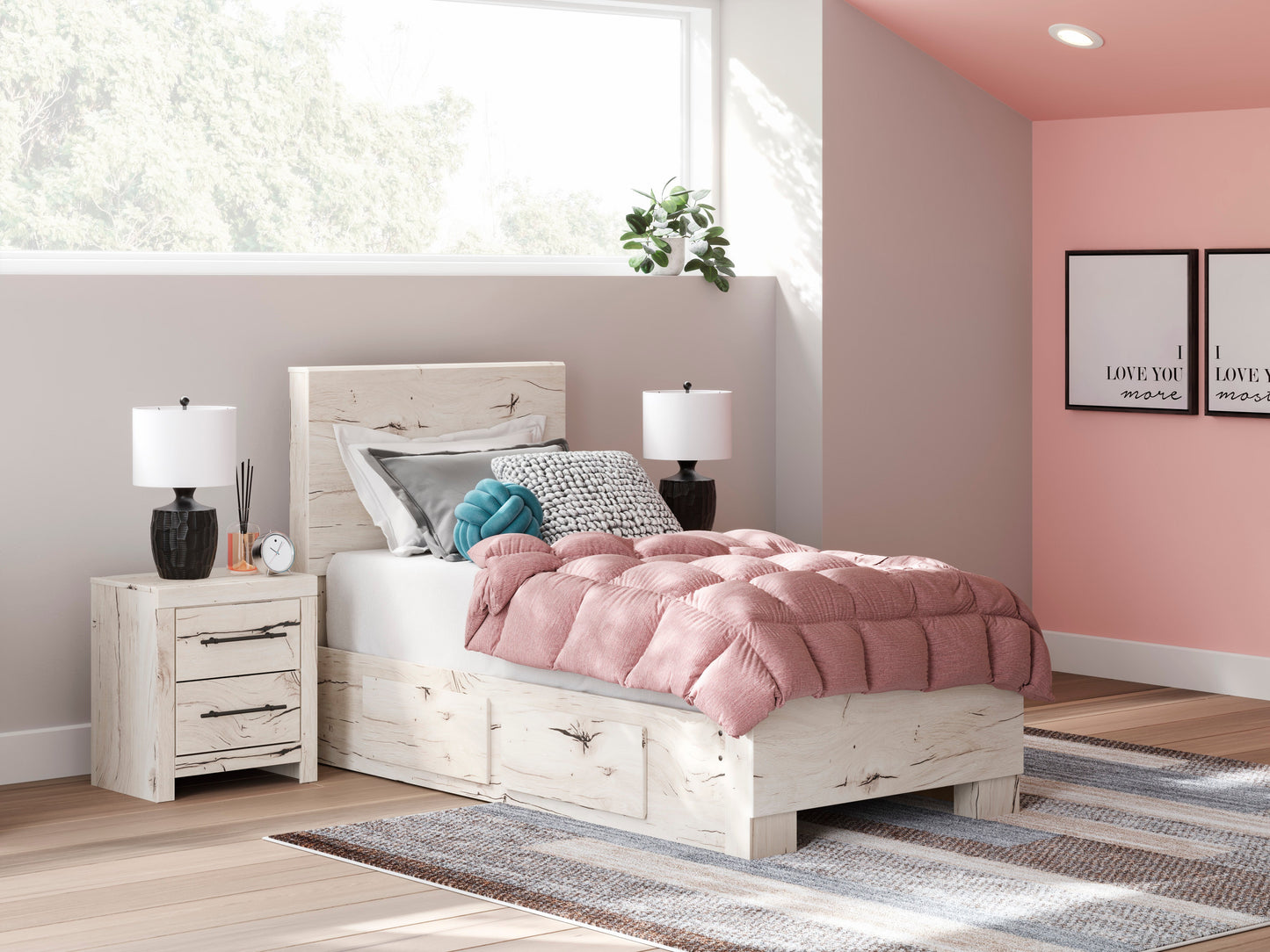 Ashley Homestore | Lawroy Twin Panel Bed with Storage