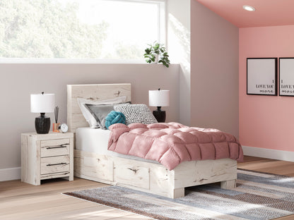 Ashley Homestore | Lawroy Twin Panel Bed with Storage