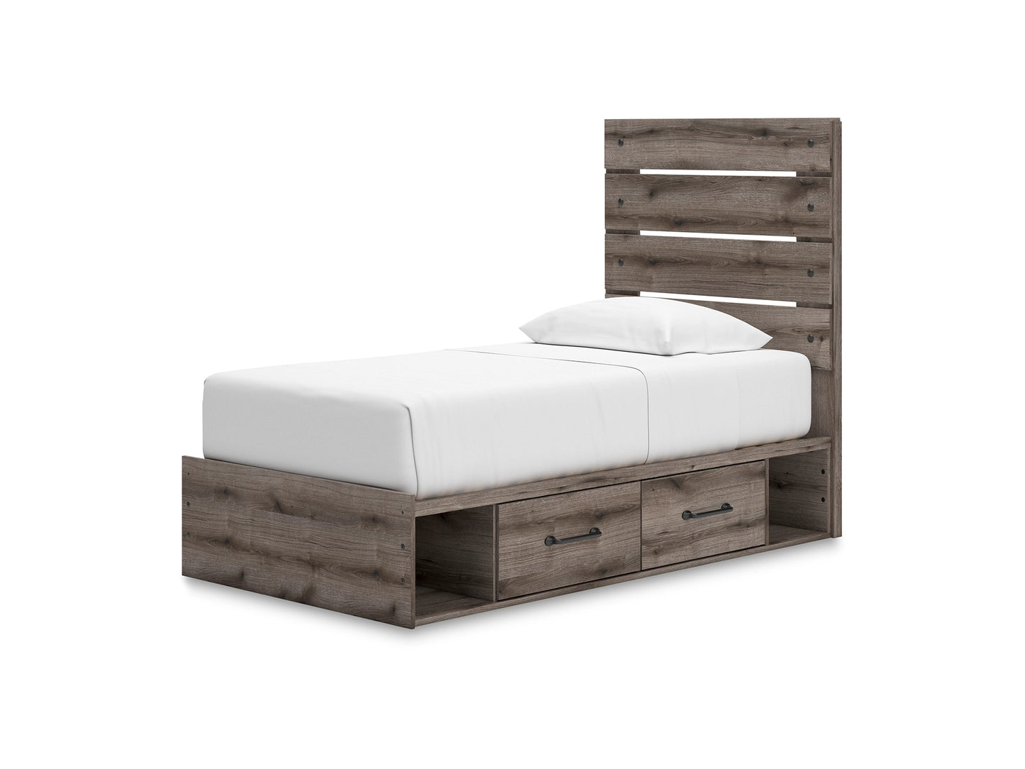 Ashley Homestore | Urbanoore Twin Panel Bed with Storage