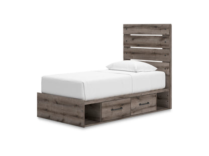 Ashley Homestore | Urbanoore Twin Panel Bed with Storage