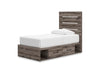 Ashley Homestore | Urbanoore Twin Panel Bed with Storage