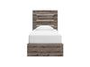 Ashley Homestore | Urbanoore Twin Panel Bed with Storage