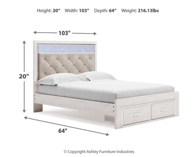 Ashley Homestore | Altyra -  Queen Upholstered Storage Bed
