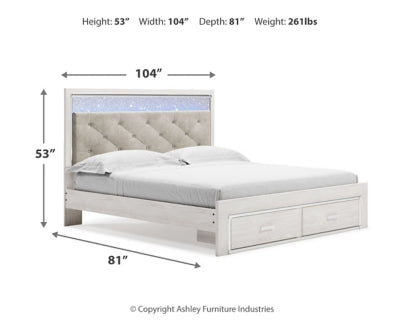 Ashley Homestore | Altyra - King Upholstered Storage Bed