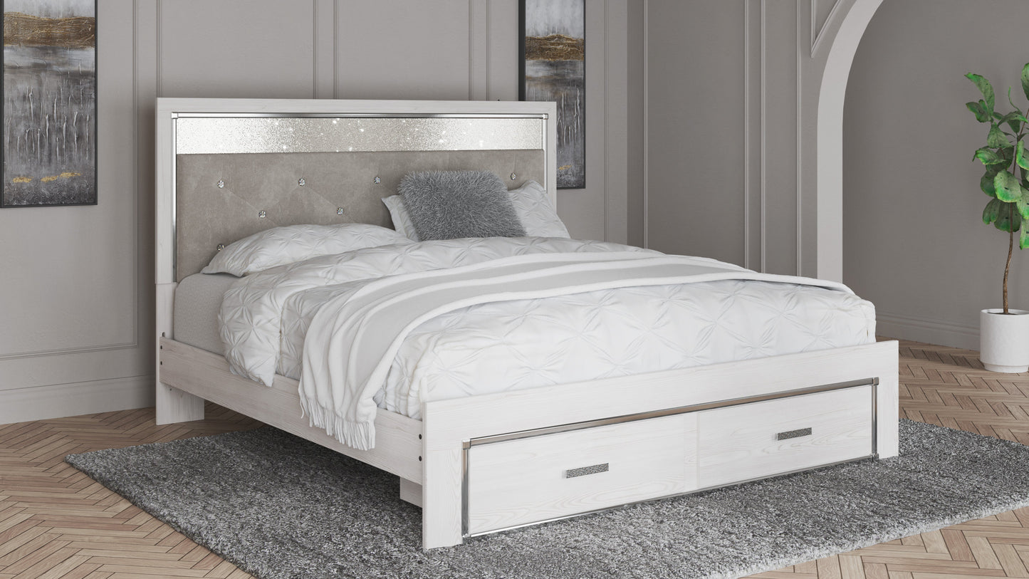 Ashley Homestore | Altyra -  Queen Upholstered Storage Bed