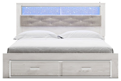 Ashley Homestore | Altyra - King Upholstered Bookcase Bed with Storage