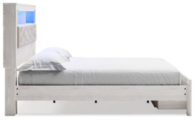 Ashley Homestore | Altyra - King Upholstered Bookcase Bed with Storage