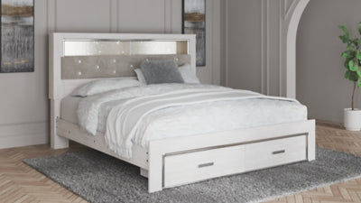 Ashley Homestore | Altyra - King Upholstered Bookcase Bed with Storage