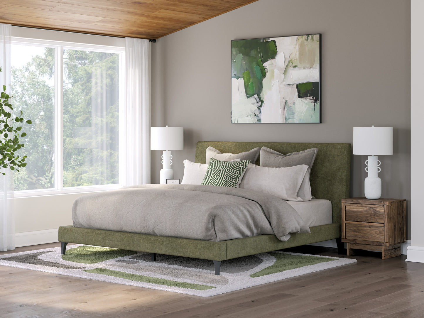 Zadilyn King UPH Bed w/Roll Slats
