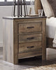 TWO DRAWER NIGHT STAND