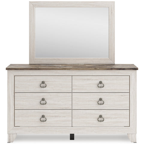 Sylveri Six Drawer Dresser and Mirror