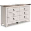 Sylveri Six Drawer Dresser and Mirror