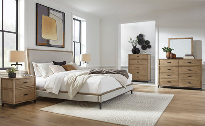 Tomtyn King Upholstered Bedroom Set with SM1660CK Mattress Offer