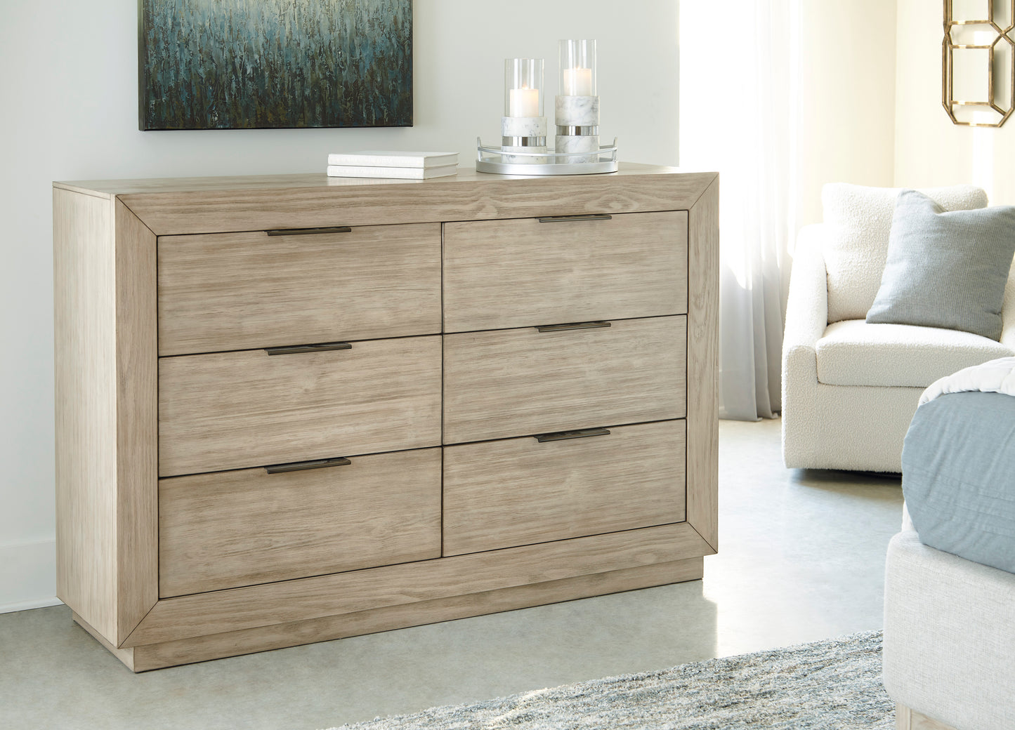 Hennington Dresser and Mirror