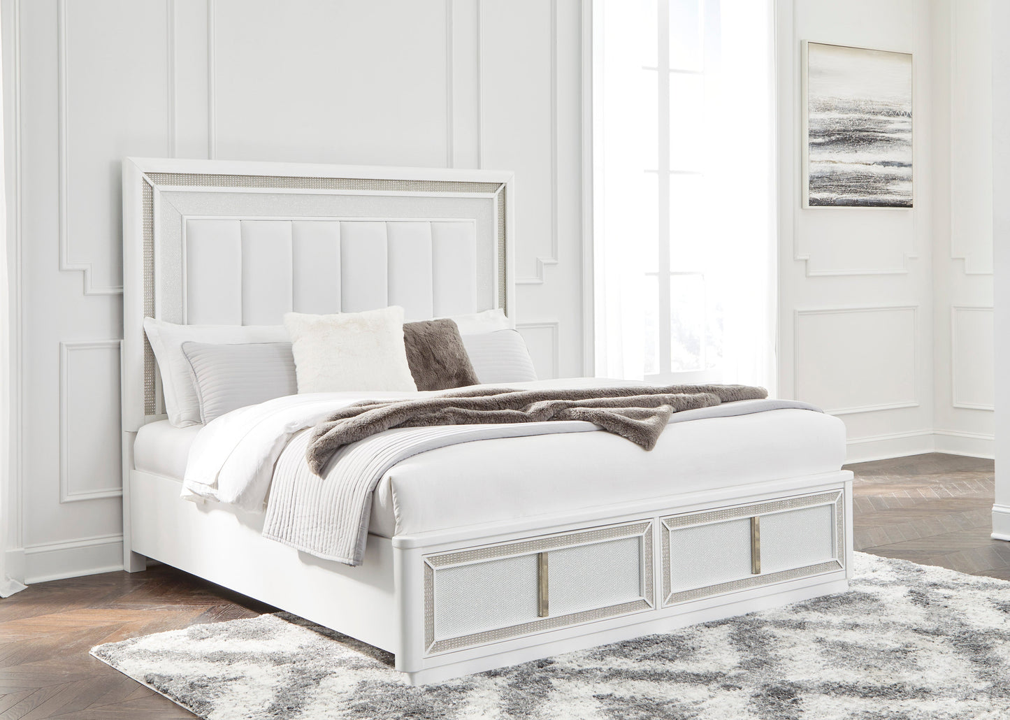 Ashley Homestore | Chalanna Queen Upholstered Storage Bed