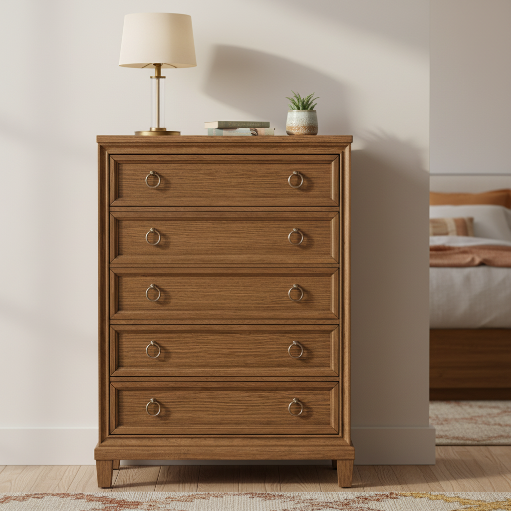 Jorlaina Five Drawer Chest