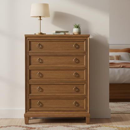 Jorlaina Five Drawer Chest