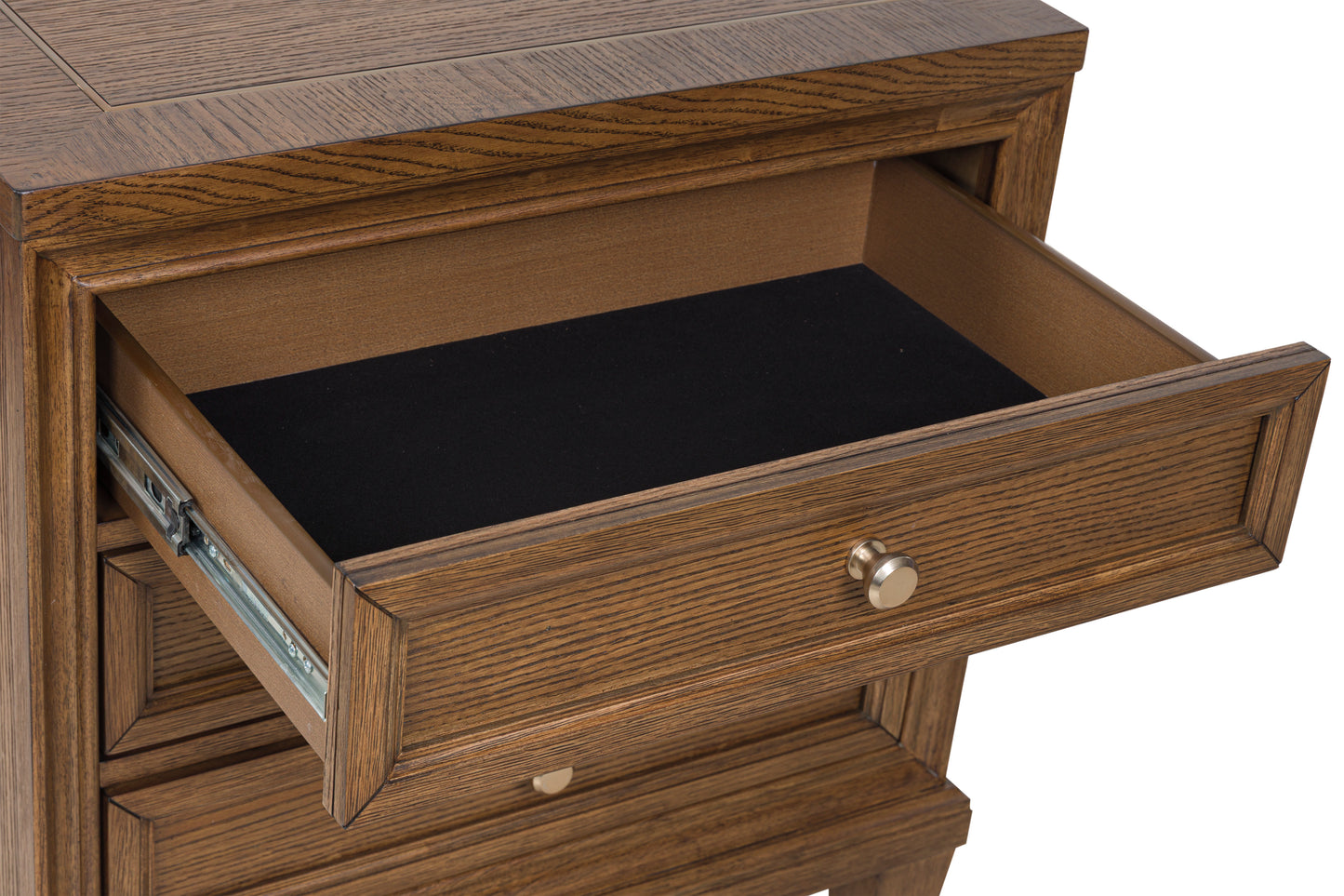 Jorlaina Three Drawer Night Stand