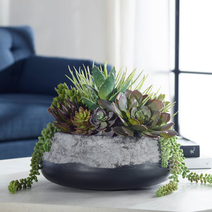 60214-UTT| Yuma Succulent Centerpiece