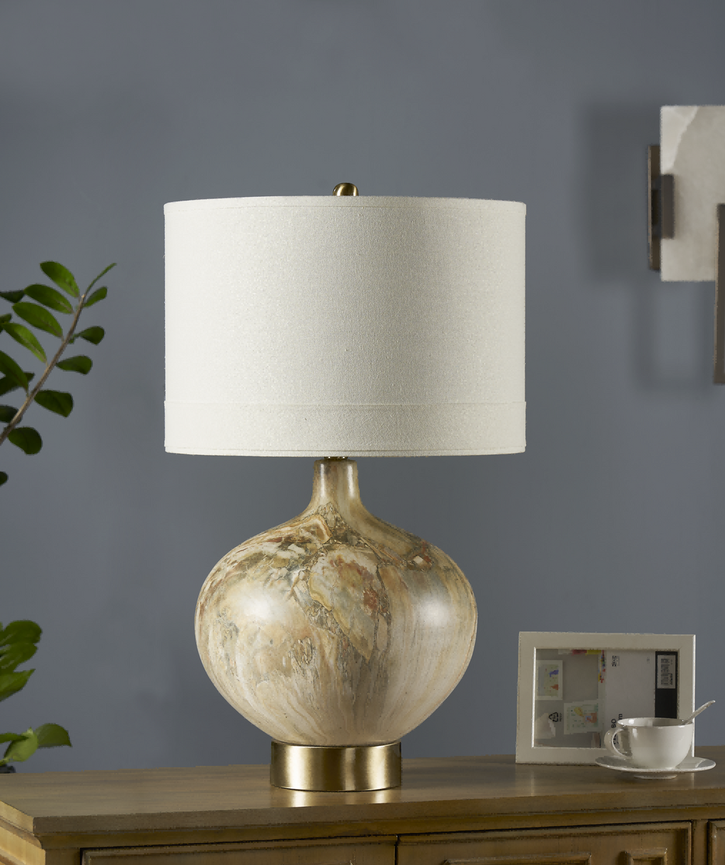 CVAZP036  Stone Table Lamp( Crestview  )