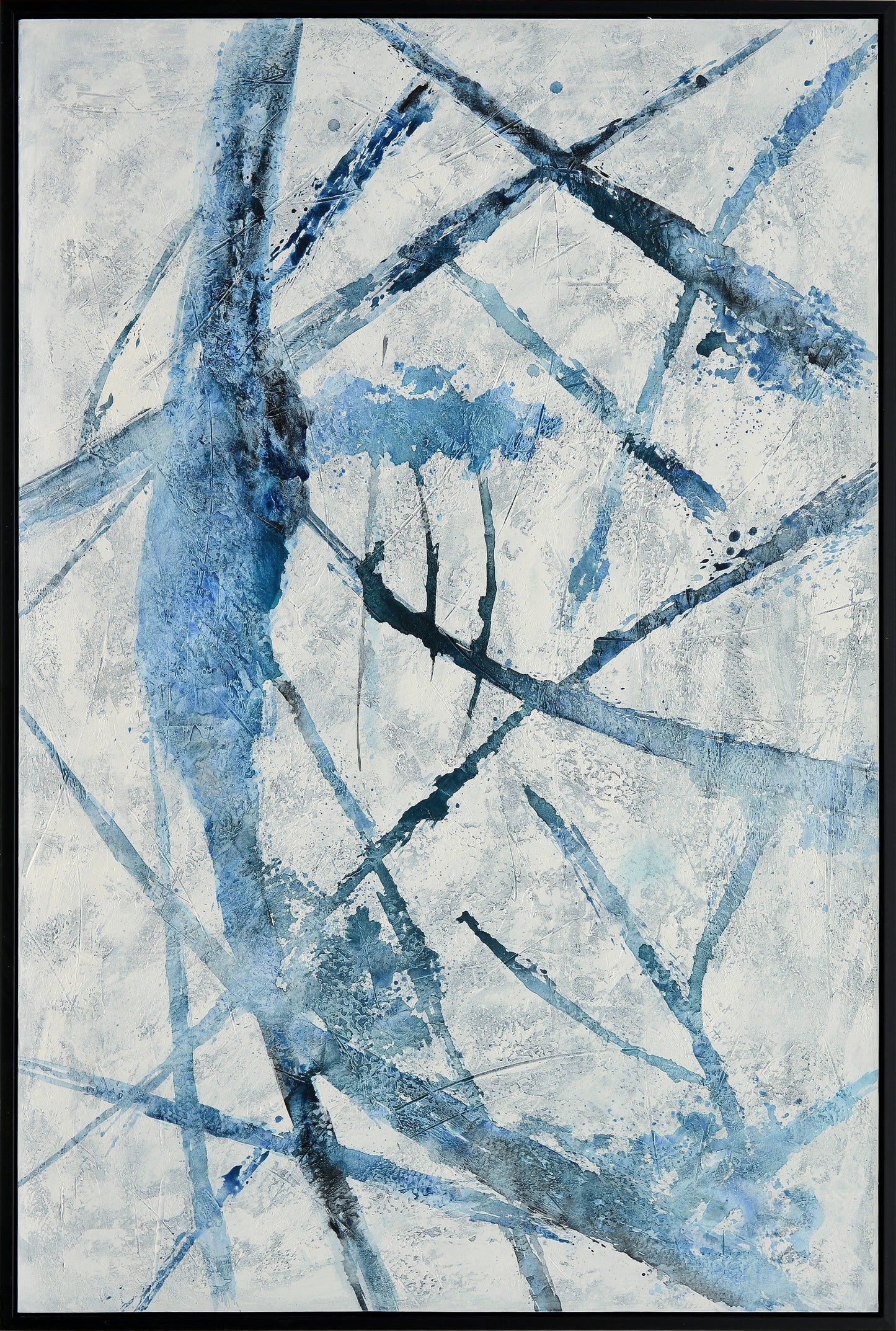 لوحة زيتية مصنوعة يدويًا بعنوان "خطوط فيرجول"