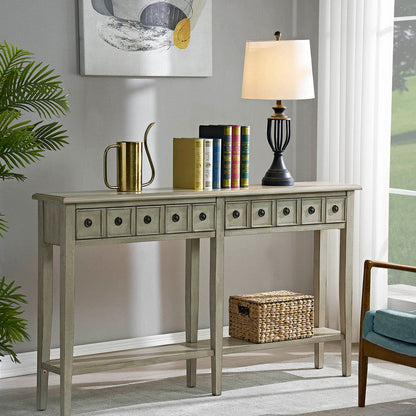 CVFZR2144  Newcastle Antique White Console( Crestview  )