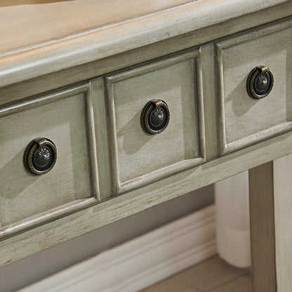 CVFZR2144  Newcastle Antique White Console( Crestview  )