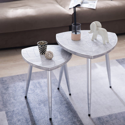 CVFZR5163  Moon Circle Side Table Set of 3( Crestview  )