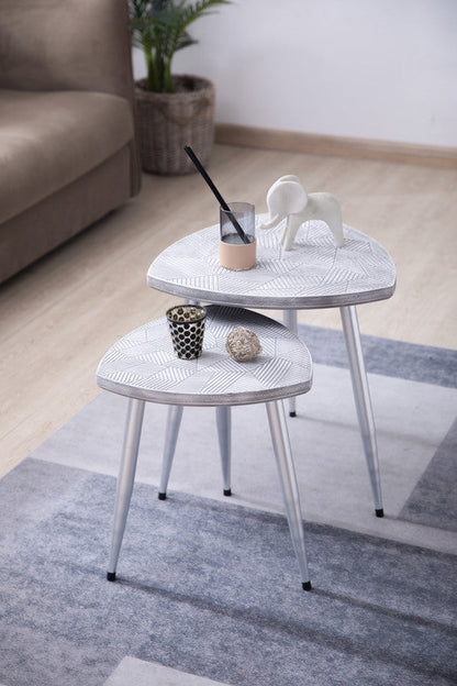 CVFZR5163  Moon Circle Side Table Set of 3( Crestview  )