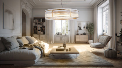 CVPDA168  Puzzled Silver Leaf Finish Pendant Lamp( Crestview  )