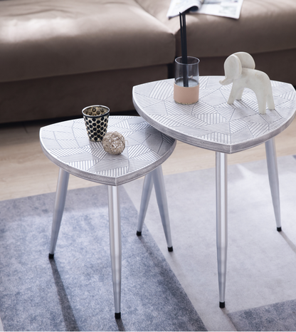 CVFZR5163  Moon Circle Side Table Set of 3( Crestview  )