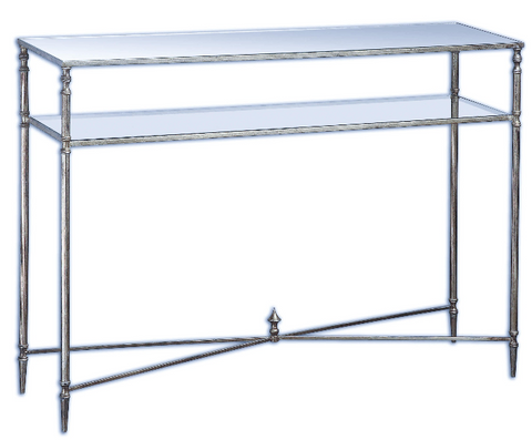 24278-N-UTT |Henzler 114 W x 83 H x 35 D Rectangle Console Table with Mirror Top