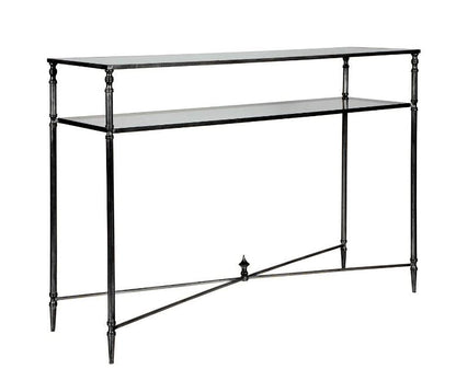24278-C-UTT |Henzler 114 W x 83 H x 35 D Rectangle Console Table with Mirror Top