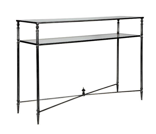 24278-C-UTT |Henzler 114 W x 83 H x 35 D Rectangle Console Table with Mirror Top