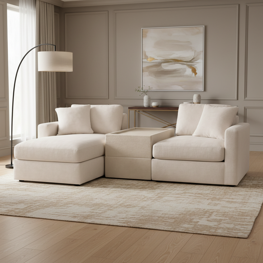 Modmax 3-Piece Chaise, corner chair, and Console