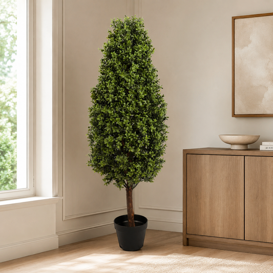 Artificial Buxus Oval Tree 120CM Outdoor