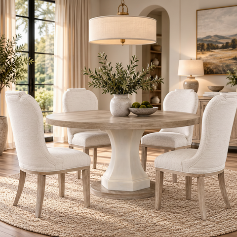 Jorlaina Round Dining Table 4 Chair  D922-50Set