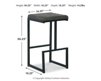 Strumford Bar Height Bar Stool -D109-130