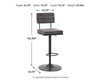 Strumford Bar Height Bar Stool -D119-630