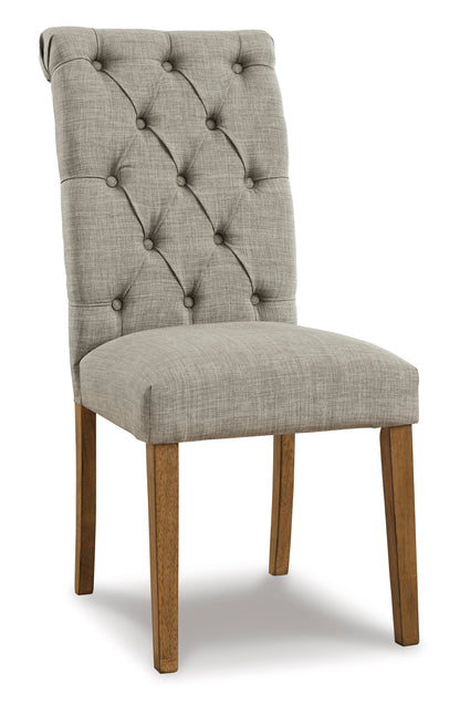 Harvina Dining UPH Side Chair (Light Gray)