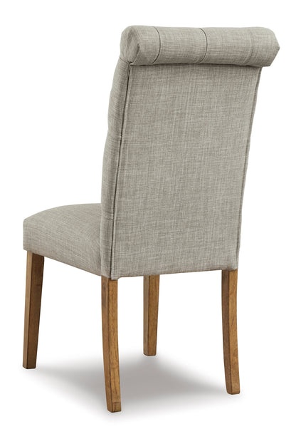 Harvina Dining UPH Side Chair (Light Gray)