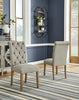 Harvina Dining UPH Side Chair (Light Gray)