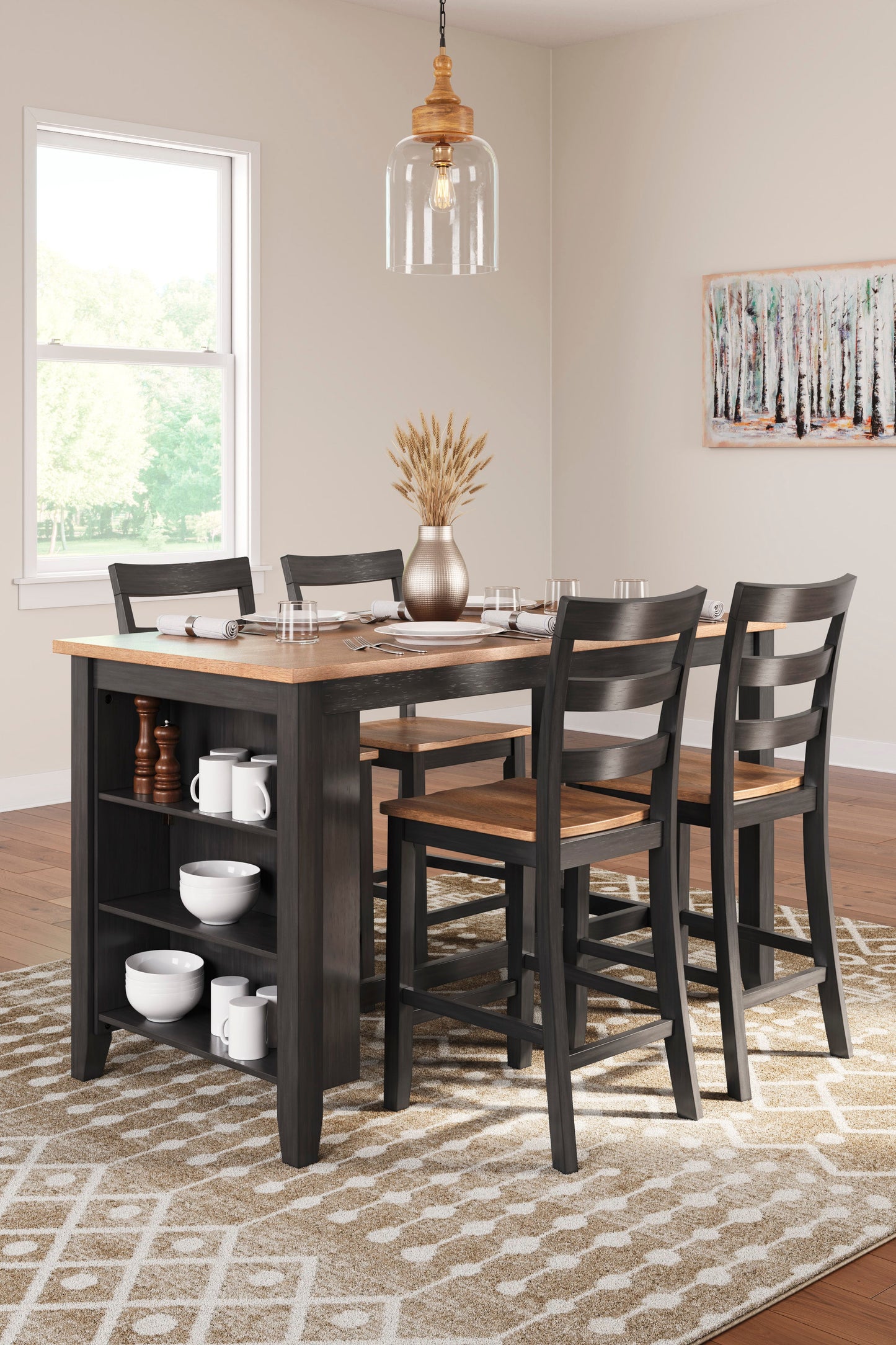 D396-13Set Gesthaven Counter Height Dining Room