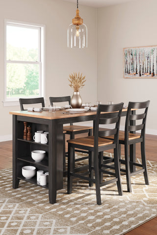 D396-13Set Gesthaven Counter Height Dining Room